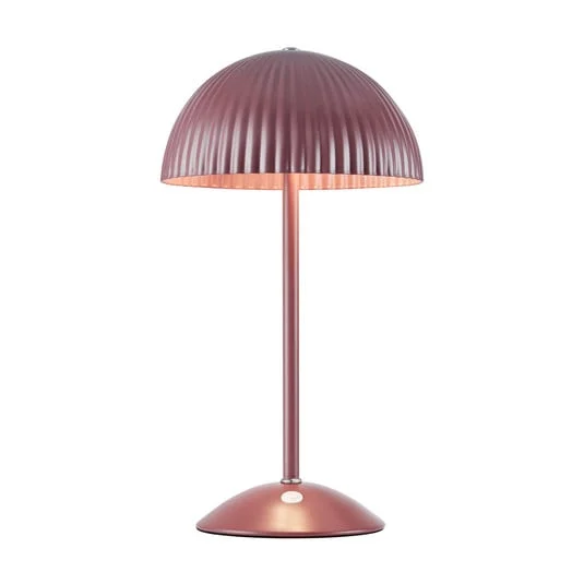 Lámpara de mesa Zin, roja, hierro, altura 35,5 cm, G9