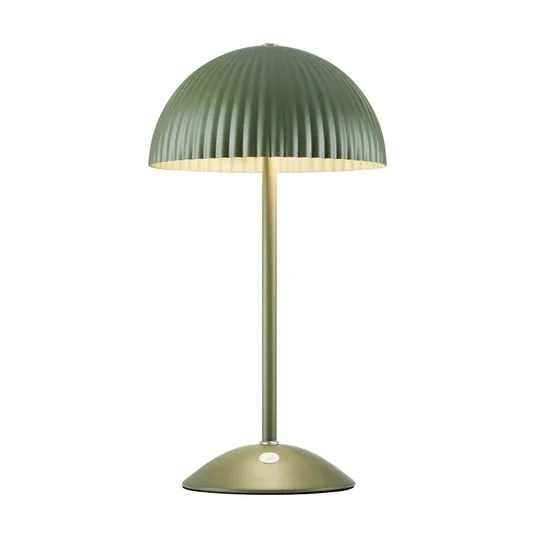 Lámpara de mesa Zin, verde, hierro, altura 35,5 cm, G9