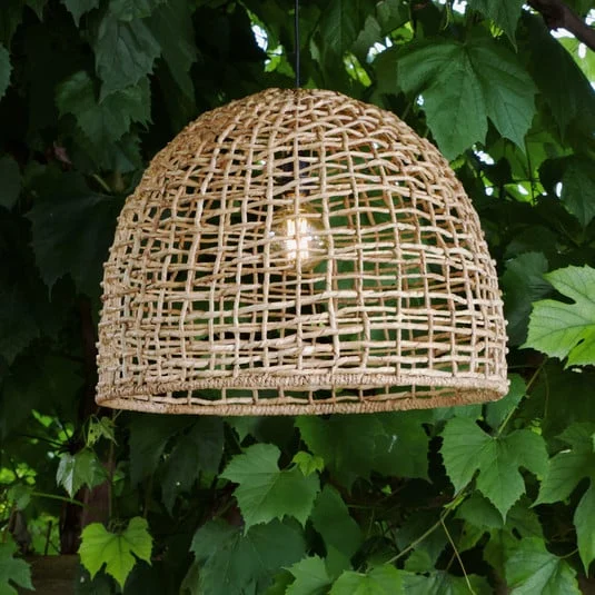 Lámpara colgante exterior Cebu, Lampakanay, Ø 57 cm, enchufe, IP44