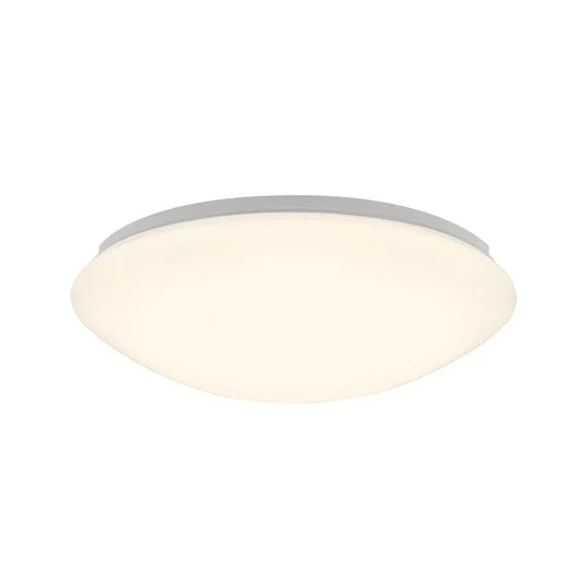 Plafón LED Elara, blanco, Ø 29 cm, IP44, plástico
