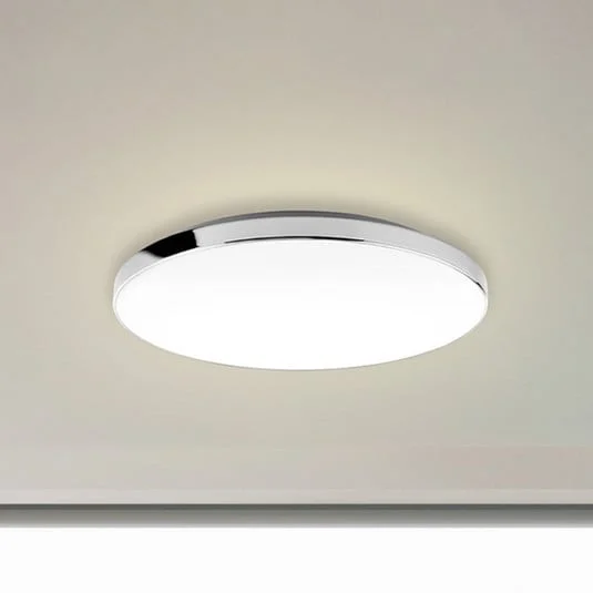 Lámpara LED de techo 3351216 cromada/blanca, Ø 35,5 cm, 4000 K, IP44