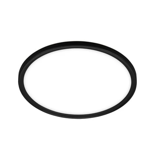 Lámpara de techo LED para baño Slim Drip, negro, Ø 42 cm, IP44