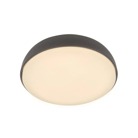 Plafón LED Nikan, antracita, Ø 28,5 cm, 3000 K