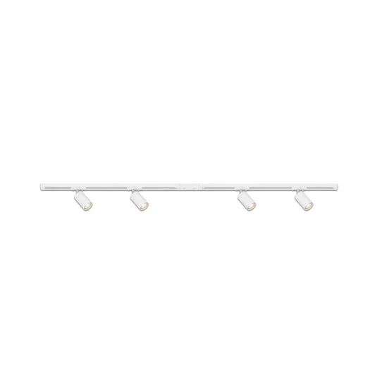 Sistema de rieles, kit básico, blanco, longitud 150 cm, 4 x GU10