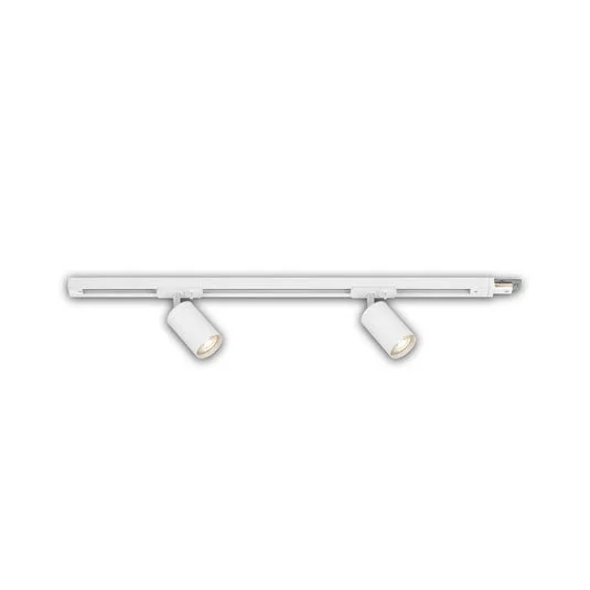 Ampliación del sistema de rieles, blanco, riel de 80 cm, 2 focos