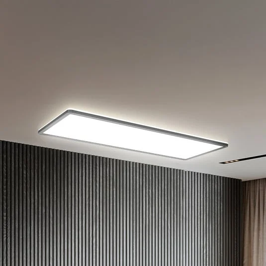 Panel LED Slim Control Remoto RGBW, 58 x 20 cm, negro, retroiluminación