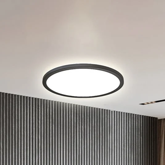 Panel LED Slim con control remoto RGBW, Ø 42 cm, negro, retroiluminación