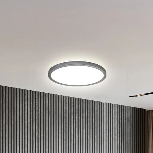 Panel LED Slim Control Remoto RGBW, Ø 29 cm, negro, retroiluminación