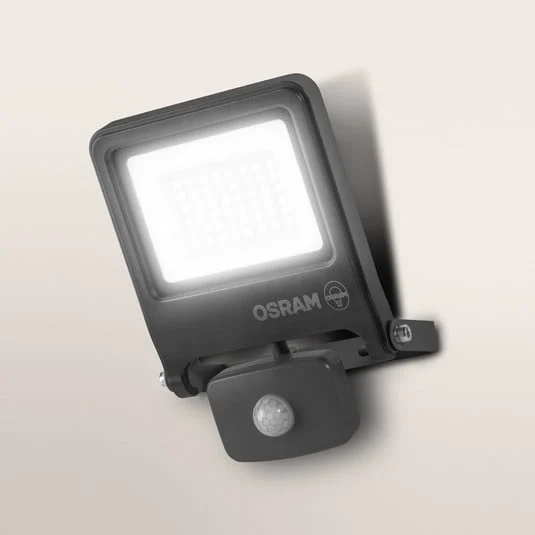 Foco exterior OSRAM ENDURA FLOOD, gris, sensor 30 W 840 IP44