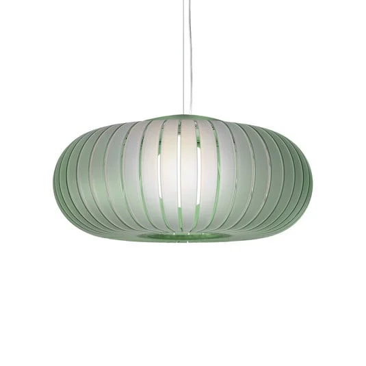 Lámpara colgante Kartell Teresa Frozen, verde salvia, Ø 50 cm, E27