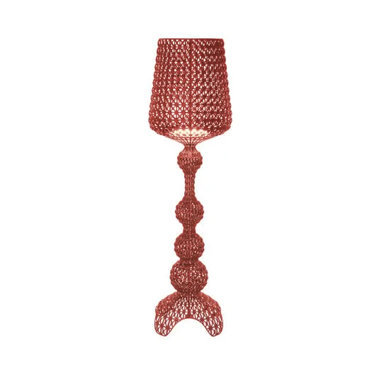 Lámpara de pie LED Kartell Kabuki, rojo burdeos, 166 cm, atenuable