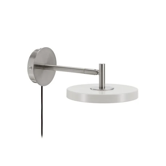 Aplique de pared LED UMAGE Asteria Short, gris, acero, con enchufe