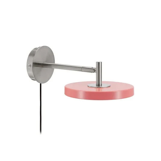 Aplique de pared LED UMAGE Asteria Short, rosa, acero, con enchufe