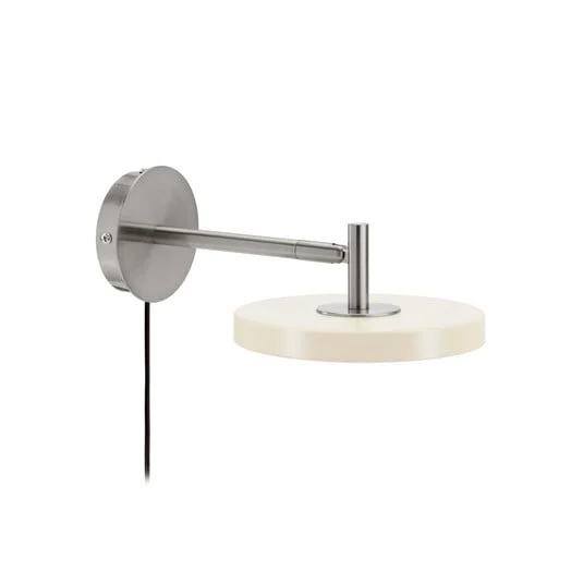 Aplique de pared LED UMAGE Asteria Short, blanco, acero, con enchufe