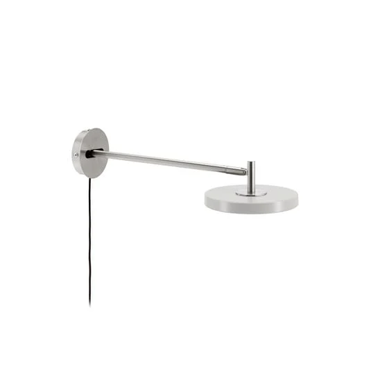 Aplique de pared LED UMAGE Asteria Long, gris, acero, con enchufe