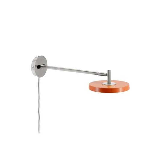 Aplique de pared LED UMAGE Asteria Long, naranja, acero, con enchufe