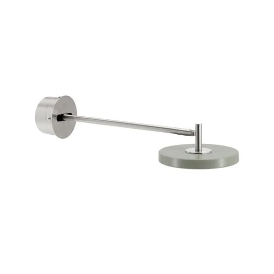 Aplique de pared LED UMAGE Asteria Long, verde oliva, acero, conexión directa