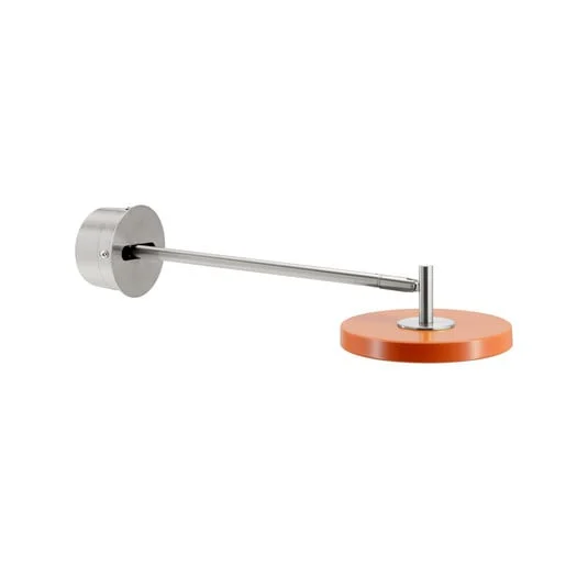 Aplique de pared LED UMAGE Asteria Long, naranja, acero, conexión directa