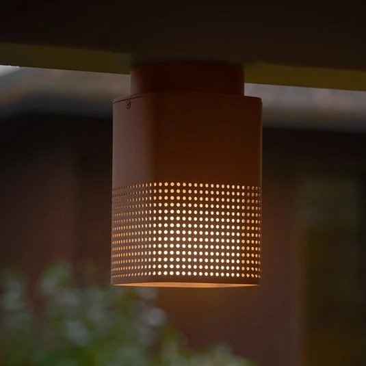 Downlight de exterior Sidara Seaside marrón metalizado, IP54, E27