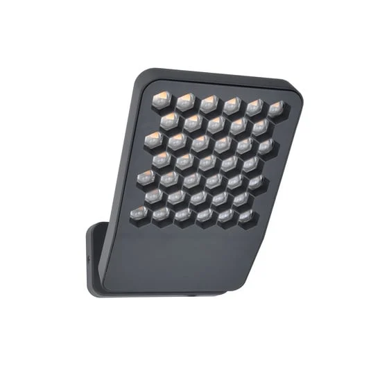 Aplique LED para exterior ATLANTIS, gris oscuro, 22 cm, metal, IP54