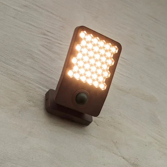Aplique LED para exterior ATLANTIS, gris oscuro, 22 cm, IP54