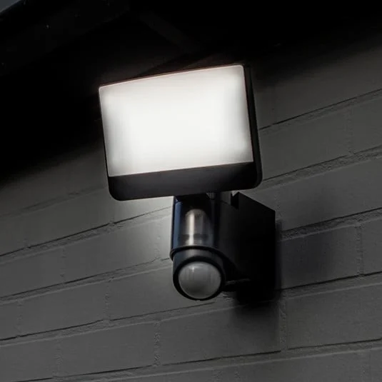 Foco de pared exterior con sensor LED SUNSHINE, 25 cm, gris oscuro, IP54