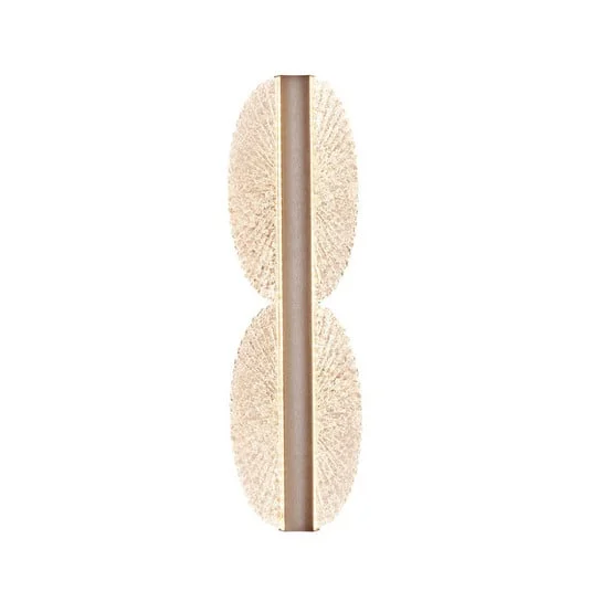 Aplique de pared LED Evana en color plateado, altura 40 cm, metal