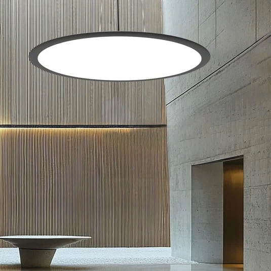 Lámpara colgante LED Grande, negra, Ø 60 cm, metal, CCT