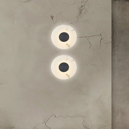 Aplique de pared LED Allison, hierro/blanco, Ø 30 cm, metal