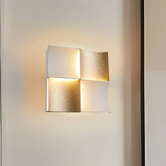 Aplique de pared LED Ariella, color dorado, 21 cm de ancho, metal