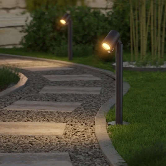 Lámpara sobremuro LED STEINEL Way SC, con sensor, negra, IP65, RGBWW