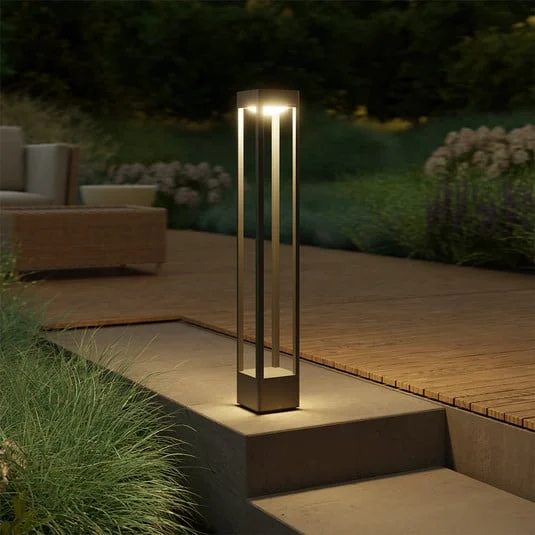 Bolardo luminoso LED Stela C860 de STEINEL, color antracita, IP65, RGBWW