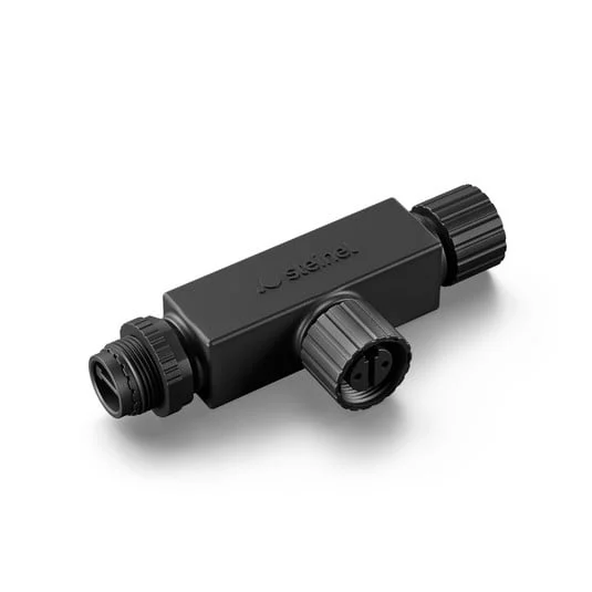 Conector en T STEINEL, negro, plástico, sistema de jardín de 24 V