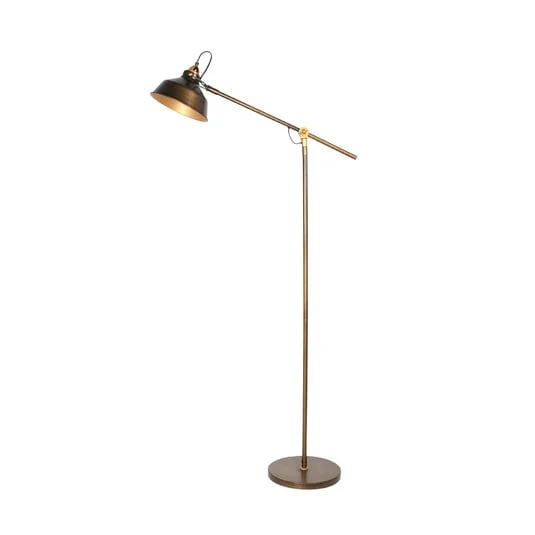 Lámpara de pie Nove, bronce, metal, E27
