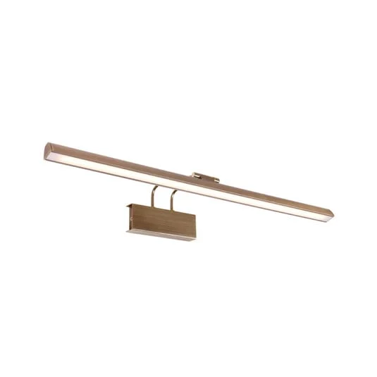 Aplique de pared LED Litho, color bronce, metal, CCT, ancho 60 cm