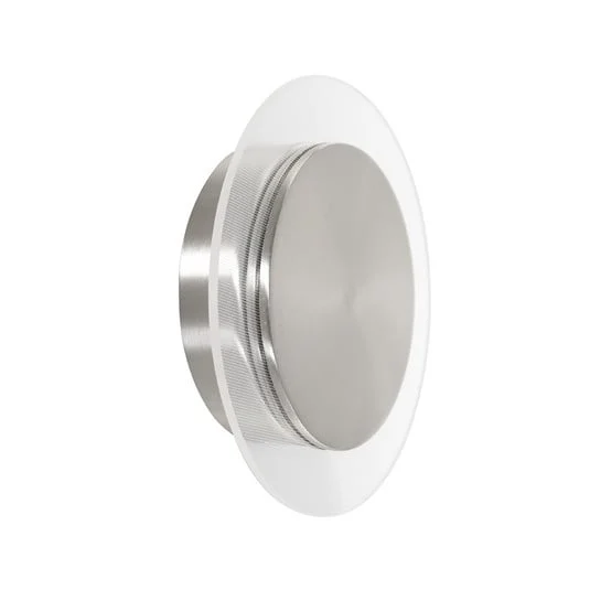 Aplique de pared LED Lido, gris acero, metal, 2700 K