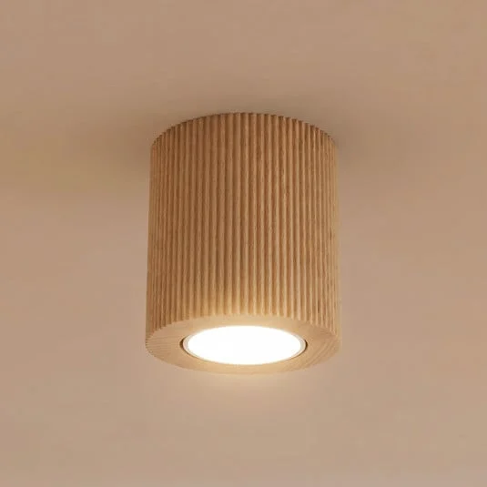 Downlight Eve, 8,5 cm de altura, casquillo GU10, madera