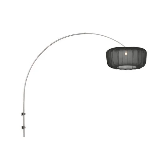 Aplique de pared Sparkled Light 4403ST, acero/nailon negro, E27