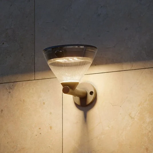 Lámpara de pared LED solar Kyna de Philips, negra, con sensor, IP44