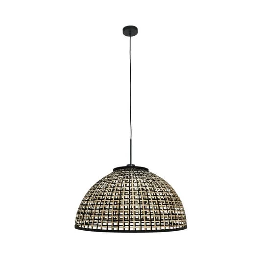 Lámpara colgante Sparkled Light 4477ZW, trenzado de bambú, Ø 60 cm