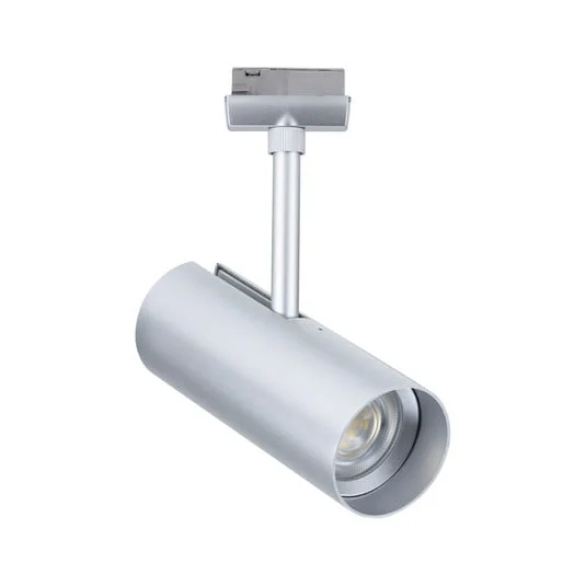Foco de riel LED Paulmann URail Theron, cromado, 3000 K, Ø 6 cm