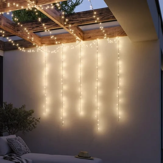 Guirnalda de luces Paulmann Plug & Shine Yuna, 10 m, 3000 K, negra