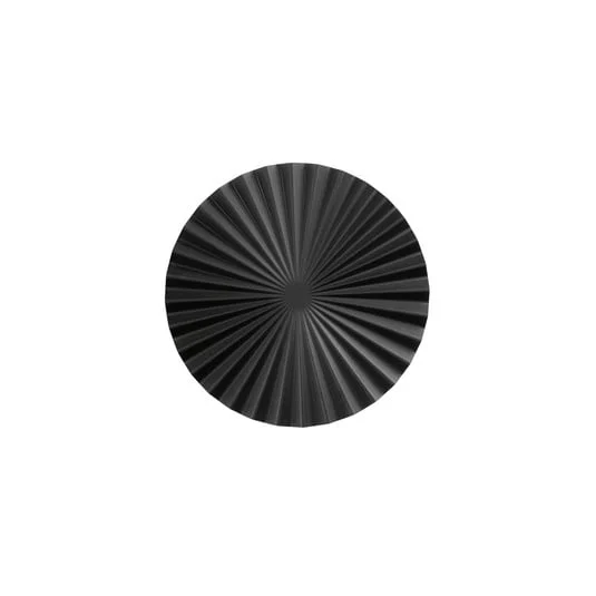 Aplique de pared LED Anadara, negro, Ø 50 cm, metal, CCT