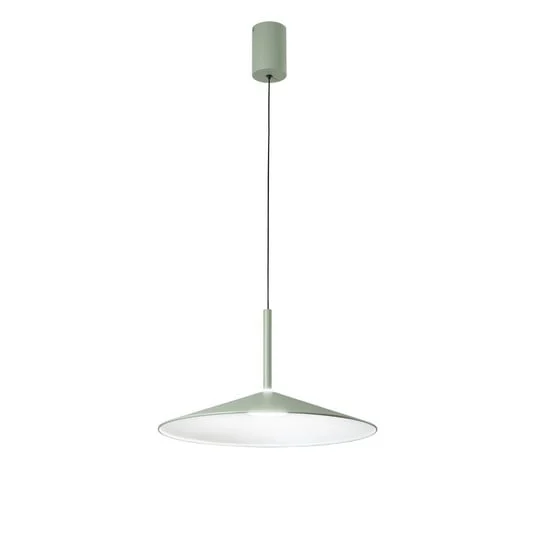 Lámpara colgante LED Khan, verde, Ø 48 cm, metal, CCT