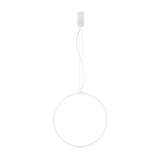 Lámpara colgante LED Toorx, blanca, Ø 60 cm, metal, CCT