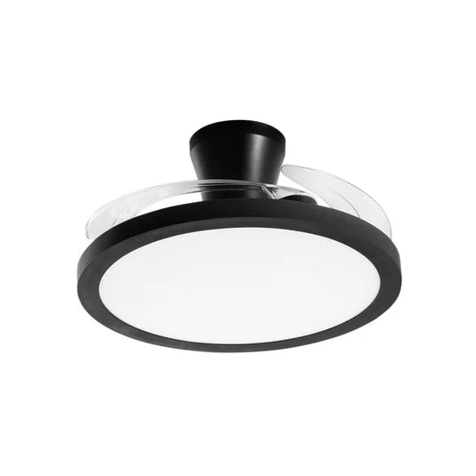 Ventilador de techo LED Condor, negro, Ø 106 cm, CCT RGB, silencioso