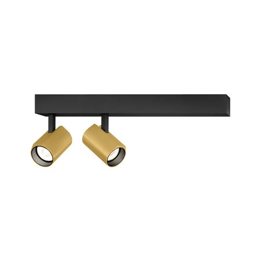 WEVER & DUCRÉ Foco LED Ceno negro/dorado 2.700 K, 2 luces