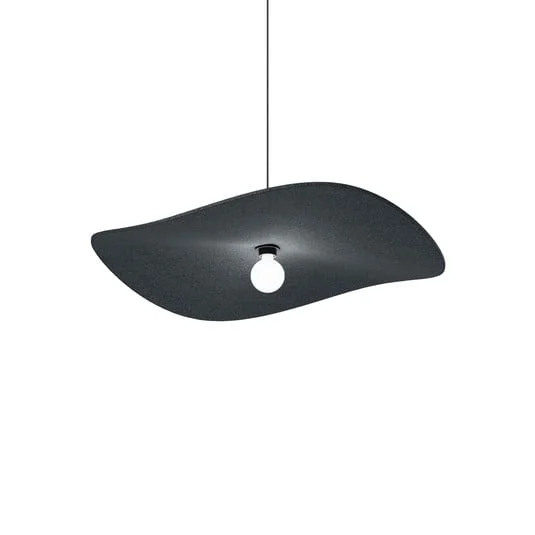 WEVER & DUCRÉ Lámpara colgante Wave Soft 3.0 Fieltro antracita 100 cm