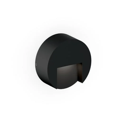 WEVER & DUCRÉ Aplique LED para exterior Reto Round 0,8 negro mate
