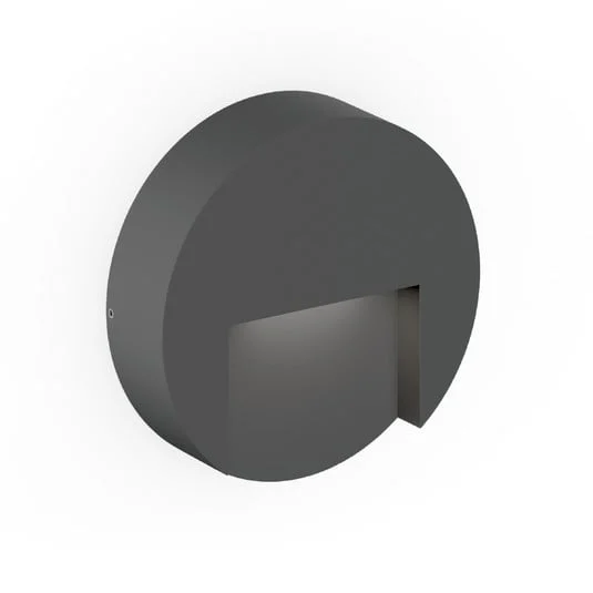 Aplique LED para exterior WEVER & DUCRÉ Reto Round 1.3, color antracita